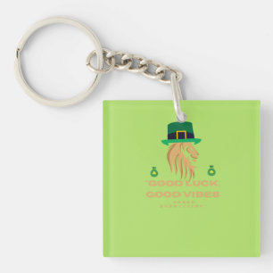 St. Patrick’s Day Lion King - Viel Glück, gute Vib Schlüsselanhänger