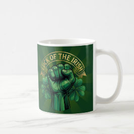 St. Patrick’s Day Luck of the Irish Fist Shamrock Kaffeetasse