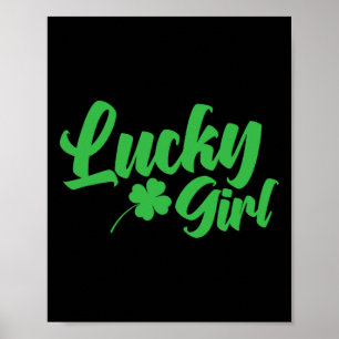 St Patrick`s Day Lucky Girl Poster