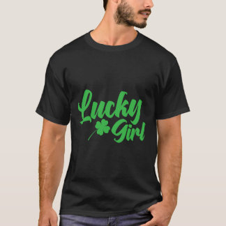 St Patrick`s Day Lucky Girl T-Shirt