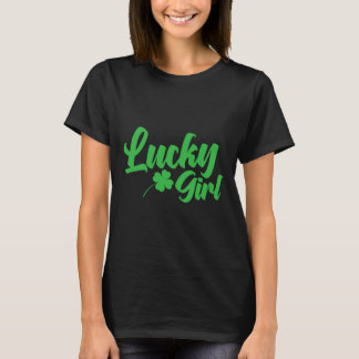 St Patrick`s Day Lucky Girl T-Shirt