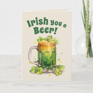 St. Patrick’s Day Lustige Bier-Mug-Karte – Irische Karte