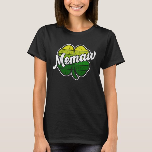 St Patrick s Day Memaw  Mother Irish C Shamrock T-Shirt (Vorderseite)