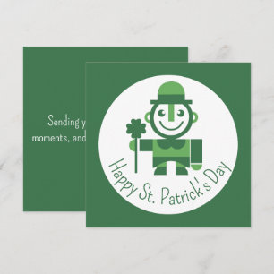 St. Patrick’s Day mit minimalistischer Lucky Lepre Feiertagskarte
