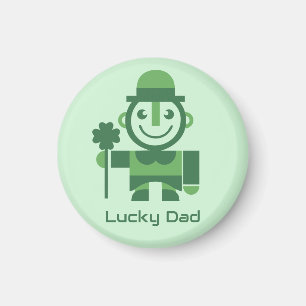 St. Patrick’s Day mit minimalistischer Lucky Lepre Magnet
