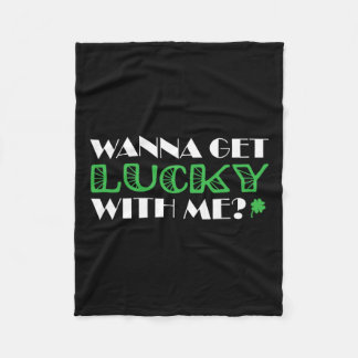 St. Patrick´s Day Mit mir ein Glück Fleecedecke