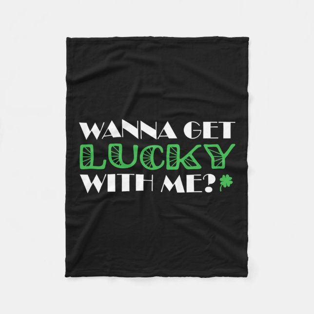 St. Patrick´s Day Mit mir ein Glück Fleecedecke (Vorderseite)