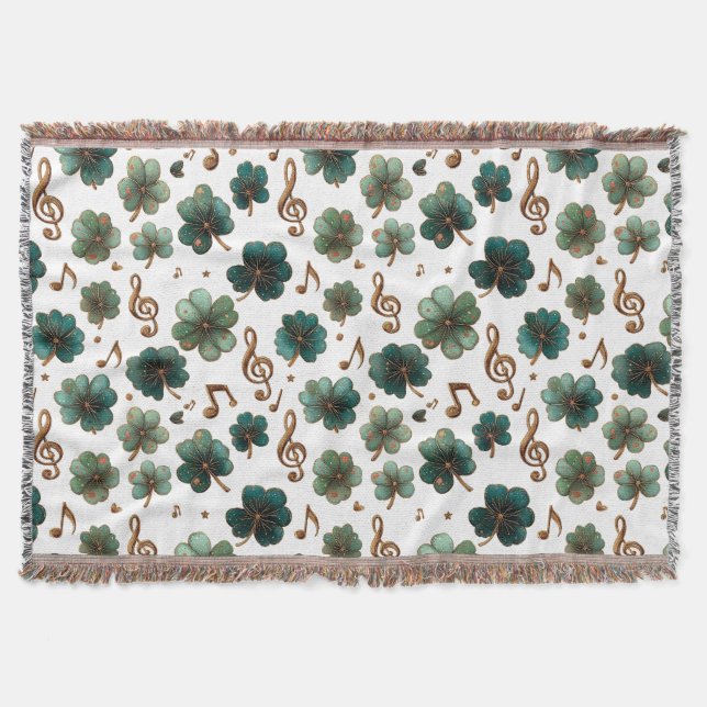 St. Patrick’s Day Musical Shamrock Decke (Vorderseite)