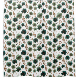 St. Patrick’s Day Musical Shamrock Duschvorhang