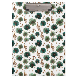 St. Patrick’s Day Musical Shamrock Klemmbrett