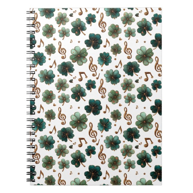 St. Patrick’s Day Musical Shamrock Notizblock (Vorderseite)