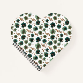 St. Patrick’s Day Musical Shamrock Notizbuch