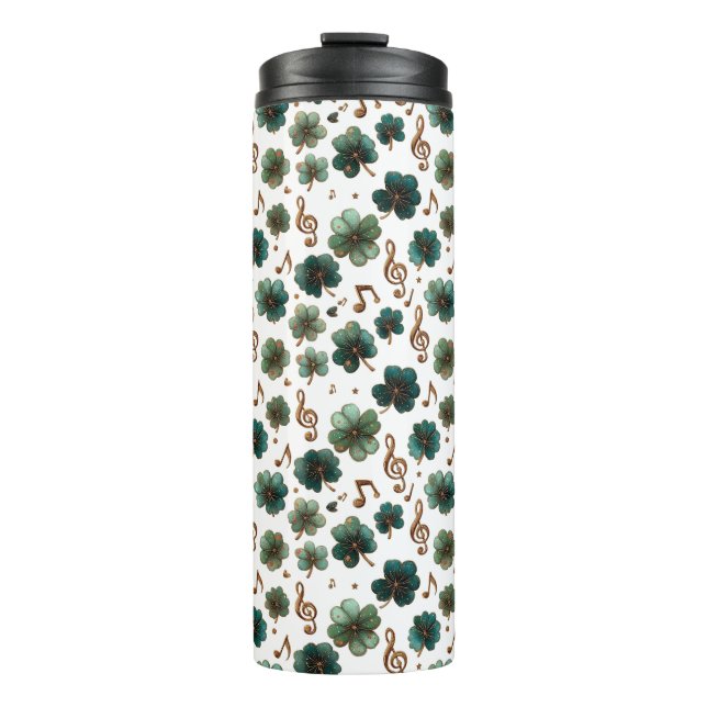 St. Patrick’s Day Musical Shamrock Thermosbecher (Vorderseite)