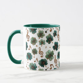 St. Patrick’s Day Musik-Shamrock Tasse