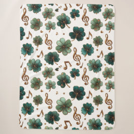 St. Patrick’s Day Musikalisches Kleeblatt Sherpadecke