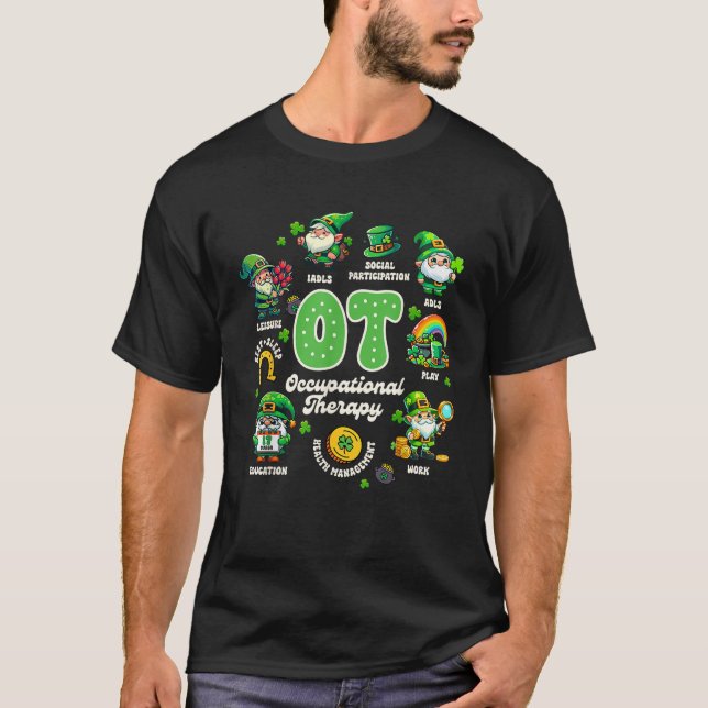 St Patrick s Day OT Occupational Therapy OT Squad  T-Shirt (Vorderseite)