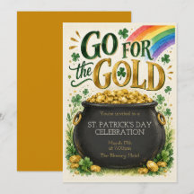 St. Patrick’s Day-Party-Einladung | Topf voll Gold