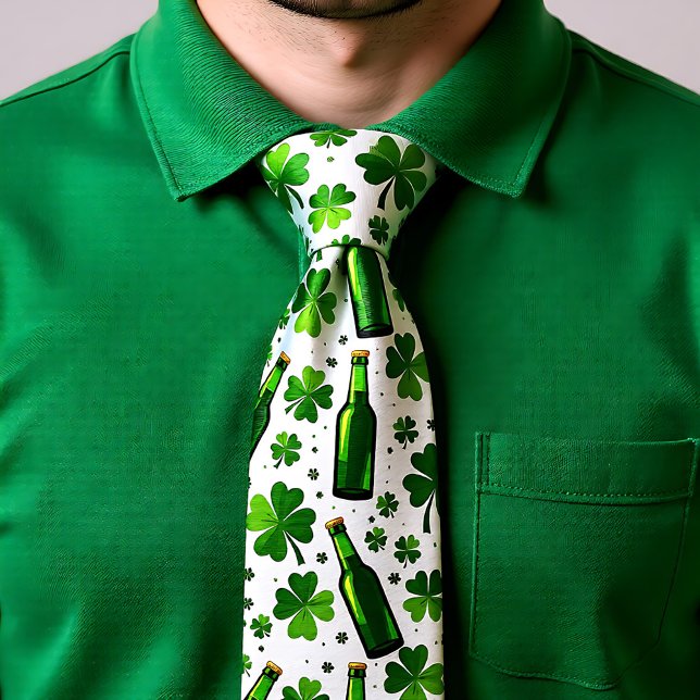 St. Patrick’s Day Pints & Petals Necktie Krawatte (St. Patrick’s Day Pints & Petals Necktie)