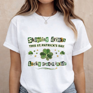 St. Patrick’s Day Schwangerschaftsankündigung T-Shirt