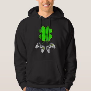 St. Patrick’s Day Shamrock Love Video Game Hoodie