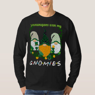 St Patrick S Day Shenanigans Gnomies Gnome Shamroc T-Shirt