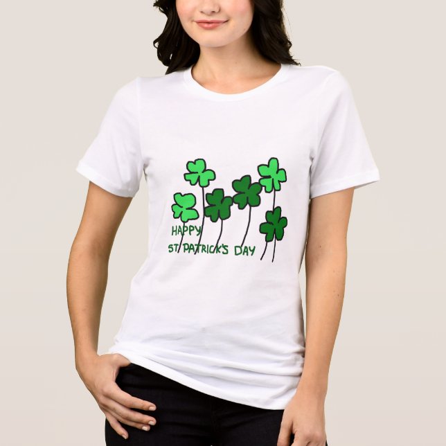 St. Patrick’s Day T-Shirt Tri-Blend Shirt (Vorderseite)