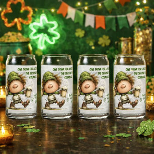 St. Patrick’s Day tanzender Leprechaun Dosenglas