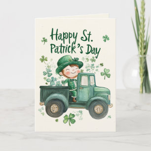 St. Patrick’s Day und glücklicher kleiner Leprecha Karte