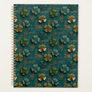 St. Patrick’s Day Vintage-Shamrock-Musik Planer