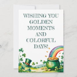 St. Patrick’s Day Wasserfarben Glück Einladung