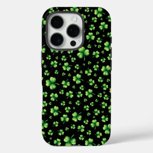 St. Patrick’s Day Wasserfarben-Kleeblatt auf Schwa iPhone 16 Pro Hülle