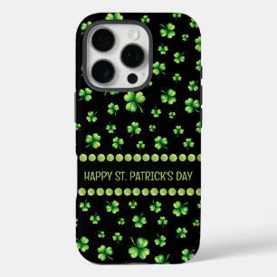 St. Patrick’s Day Wasserfarben-Kleeblatt auf Schwa iPhone 16 Pro Hülle