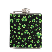 St. Patrick’s Day Wasserfarben-Kleeblatt auf Schwa