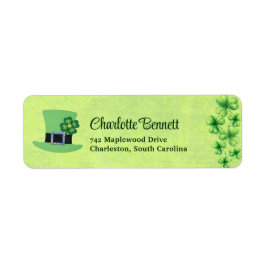 St. Patrick’s Day Watercolor Shamrock on green