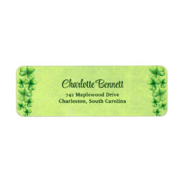 St. Patrick’s Day Watercolor Shamrock on green