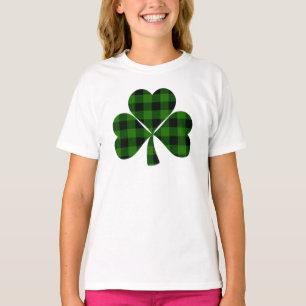 St. Patrick’s Tag, Irisches grün kariert Kleeblatt T-Shirt
