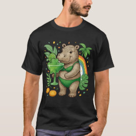 St. Patrick’s Tropical Pool Party for Hippo lovers T-Shirt