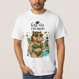 St. Patrick’s Tropical Pool Party for Hippo lovers T-Shirt