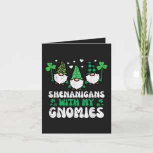 St Patrick Schabernack Mit Gnomies Gnome Feiertagskarte