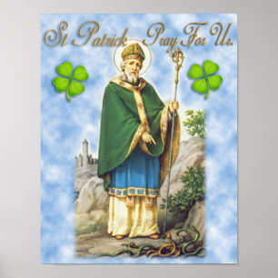 St Patrick, Schutzheilige von Irland. Poster