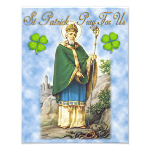 St Patrick, Schutzpatron von Ireland.Pray für uns Fotodruck