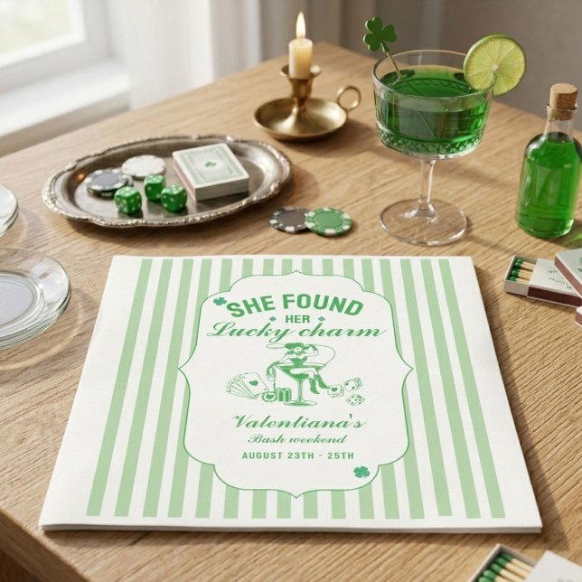 St. Patrick sie fand ihren glücklichen Charme Jung Serviette (Von Creator hochgeladen)