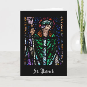 St. Patrick Stains Glass Karte