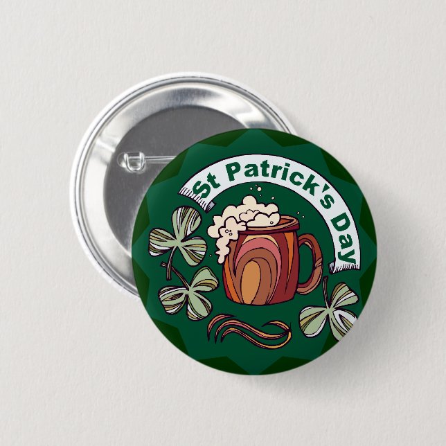 St Patrick Tag Button (Vorne & Hinten)