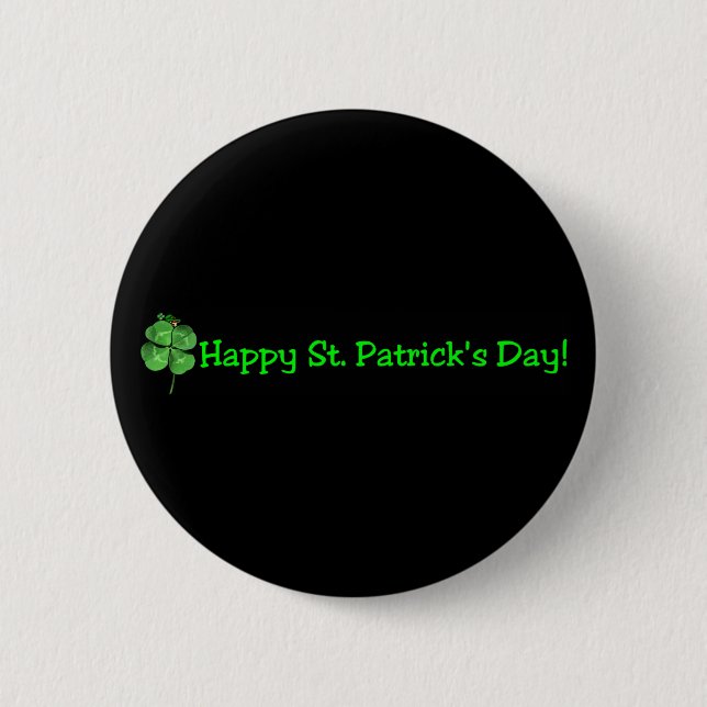 St Patrick Tag - gehen Iren! Button (Vorderseite)