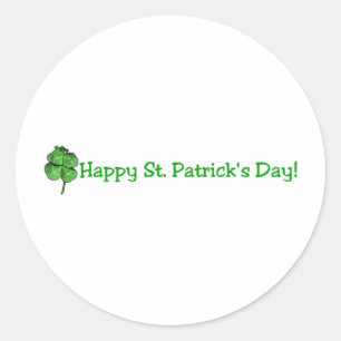 St Patrick Tag - gehen Iren! Runder Aufkleber