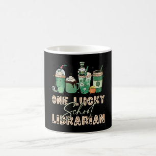 St. Patrick Tag Glückliche Bibliothekarin Kaffeetasse