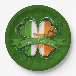 St Patrick Tag - glücklichen St Patrick Tag Pappteller