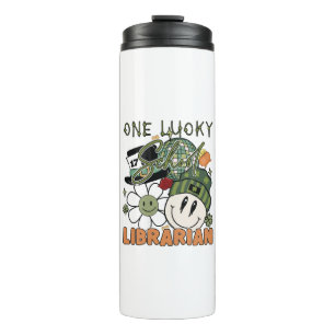 St. Patrick Tag Glücklicher Bibliothekar Thermosbecher