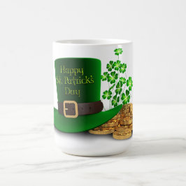 St Patrick Tag - Hut u. Klee u. Münzen Tasse